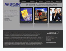 Tablet Screenshot of freightdatasoftware.com